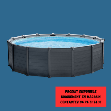 Piscine hors sol Graphite 4,78 x 1,24 m