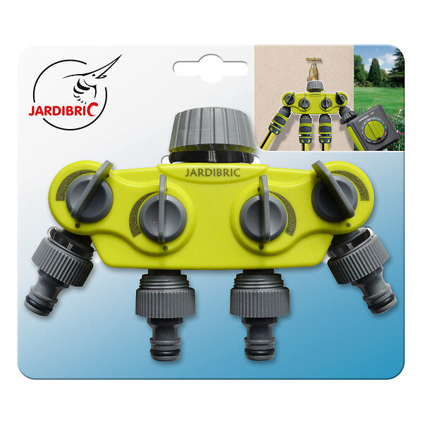 SELECTEUR 4 SORTIES FILETEES + NEZ DE ROBINET