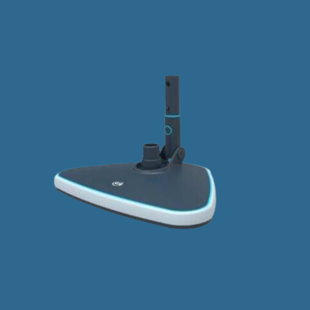 Tête de balai triangulaire