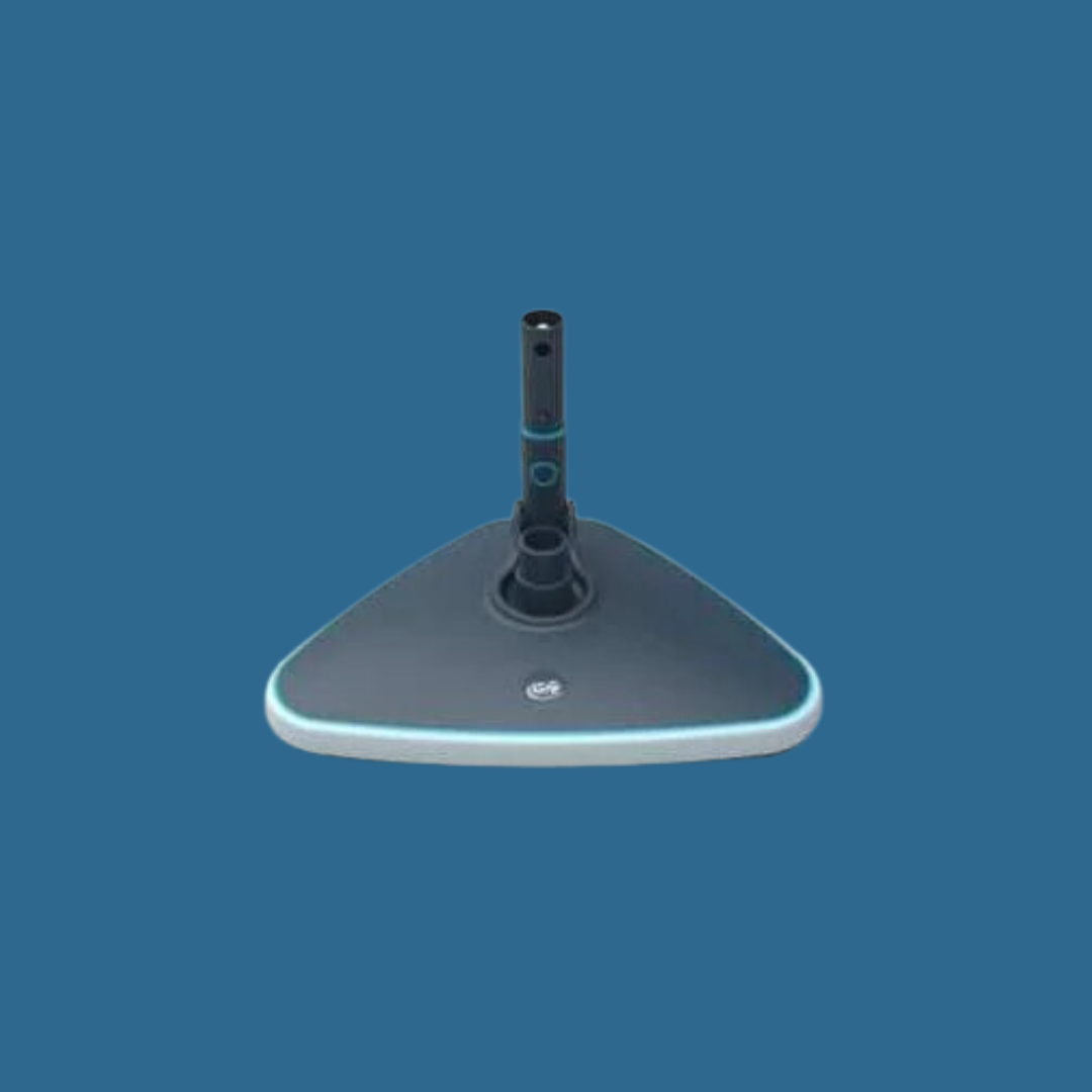 Tête de balai triangulaire