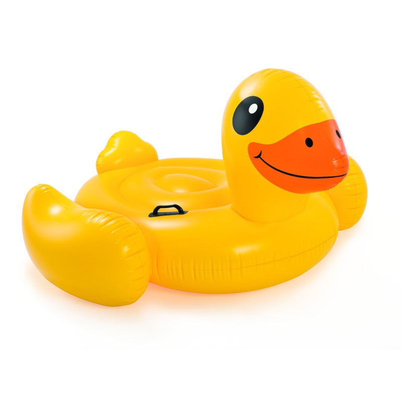 Canard gonflable à chevaucher