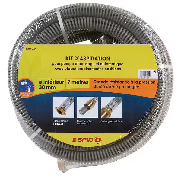 KIT D'ASPIRATION MÉTAL 7M Ø30mm