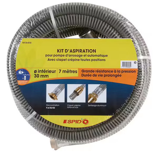KIT D'ASPIRATION MÉTAL 7M Ø30mm