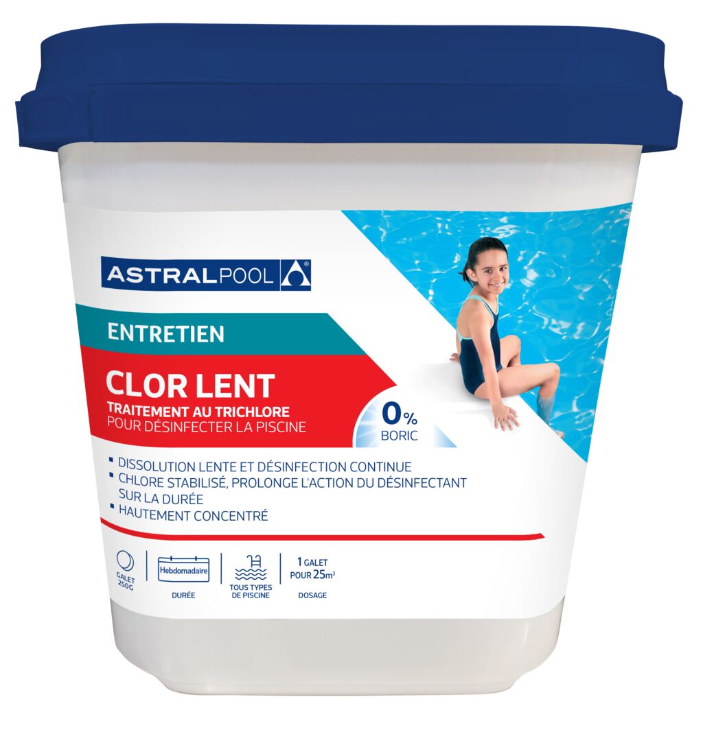 Chlore Lent 250 Astrapool 250g 5kg