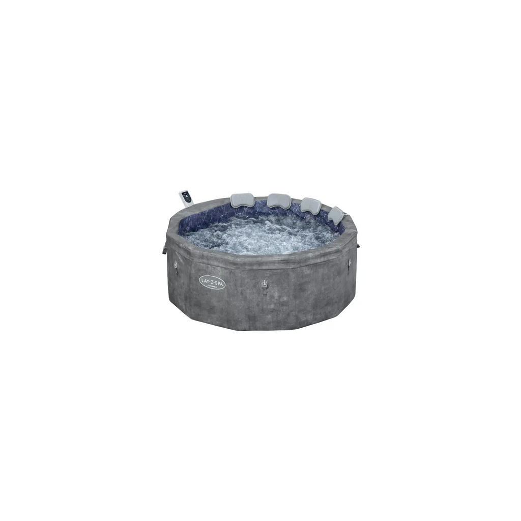 Spa semi rigide rond Lay-Z-Spa Carrara Smart AirJet Thermacore avec WiFi 4-6 personnes