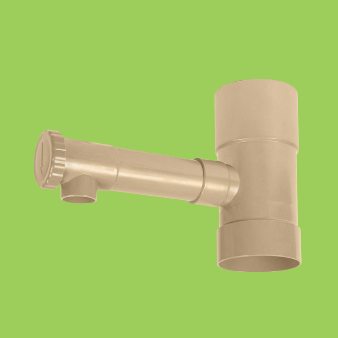 Récupérateur eaux pluviales Ø 80 mm coloris sable