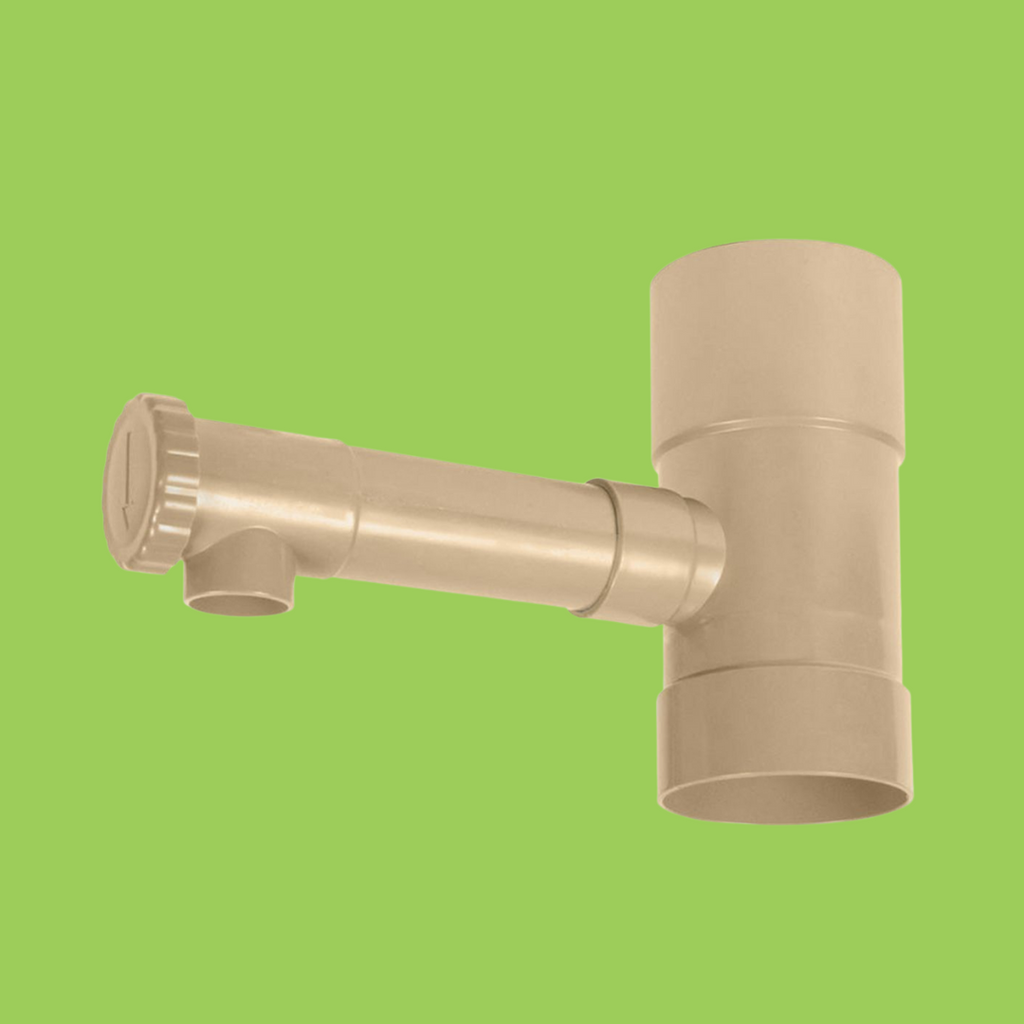 Récupérateur eaux pluviales Ø 80 mm coloris sable