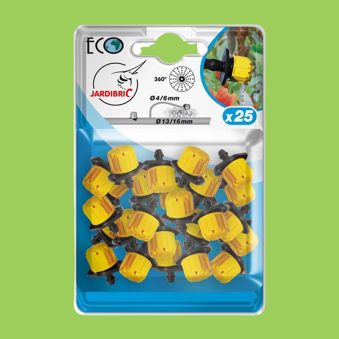25 goutteurs reglables