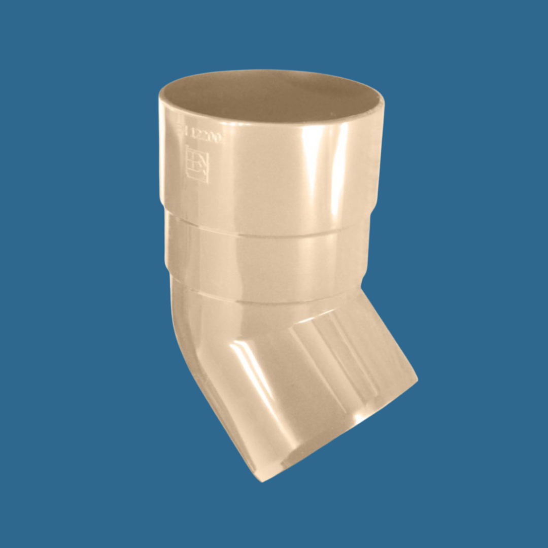 Coude mâle/femelle 45° Ø8cm Sable - INES