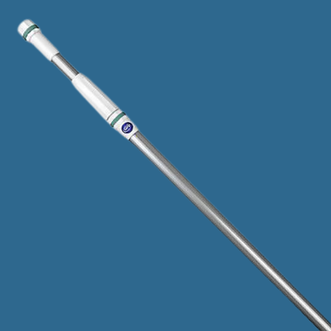Manche télescopique en aluminium de 4,80M - 2 morceaux