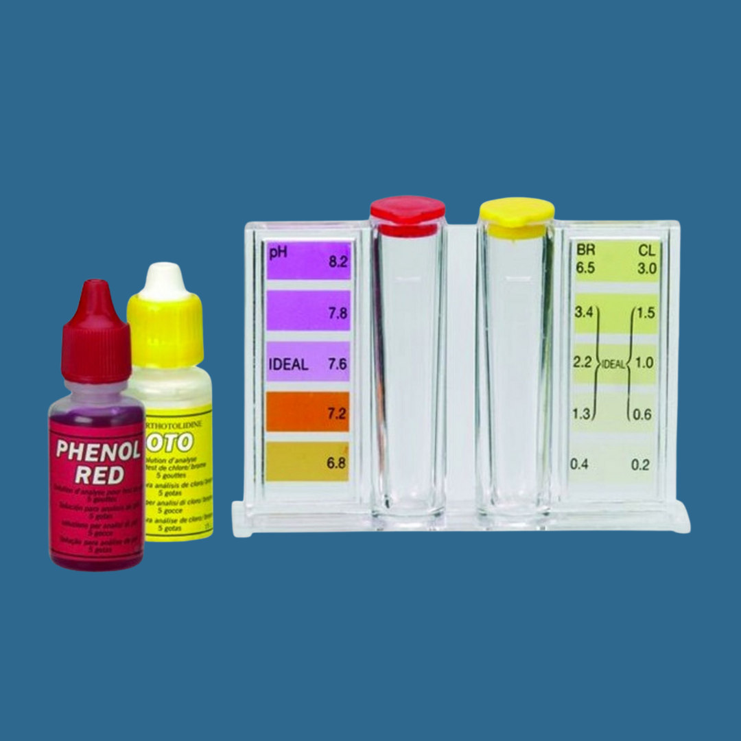 Kit test chlore/brome + PH (OTO/PHÉNOL)