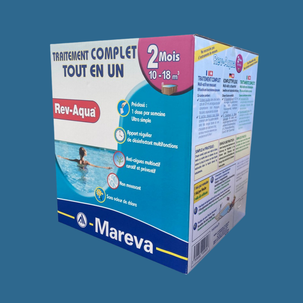 Revaqua 10/18 m³ — Kit de traitement piscine 2 mois