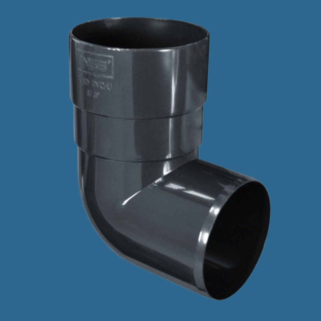 Coude mâle/femelle 87°30 Ø8cm Anthracite - INES