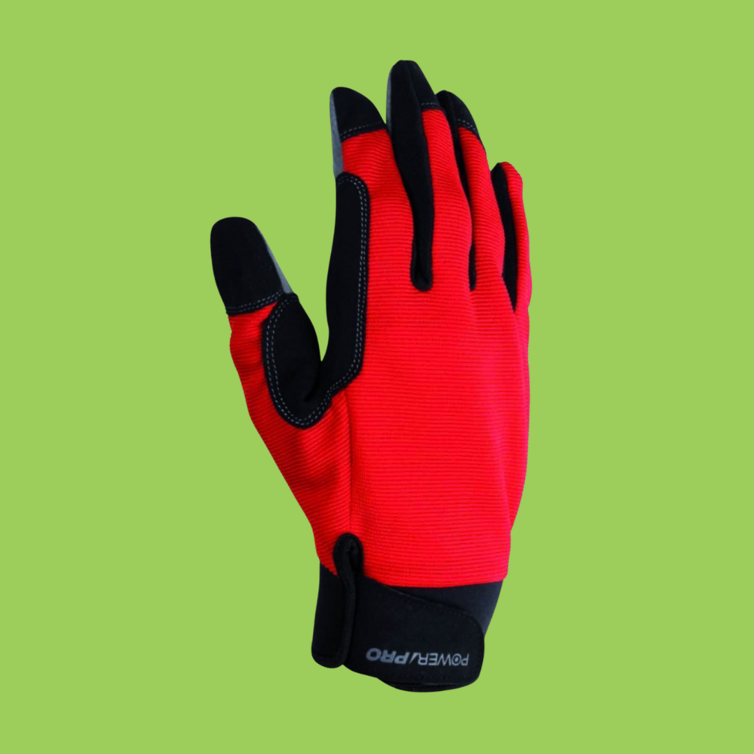 Gants de jardinage tous travaux rouge/noir - GERIN