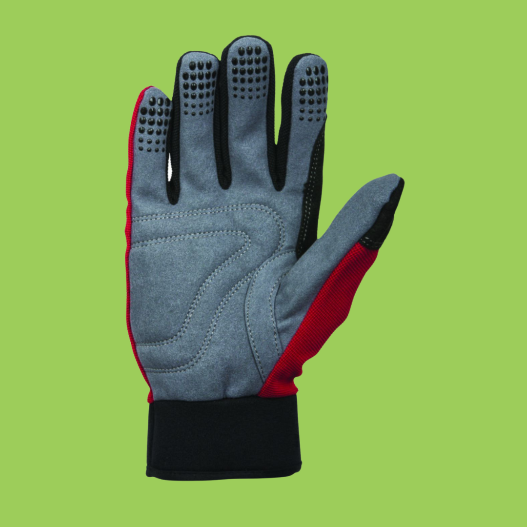 Gants de jardinage tous travaux rouge/noir - GERIN
