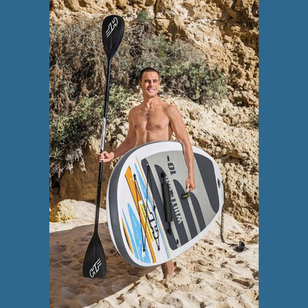 Paddle SUP gonflable White Cap Hydro-Force™ 305 x 84 x 12 cm convertible en kayak BESTWAY