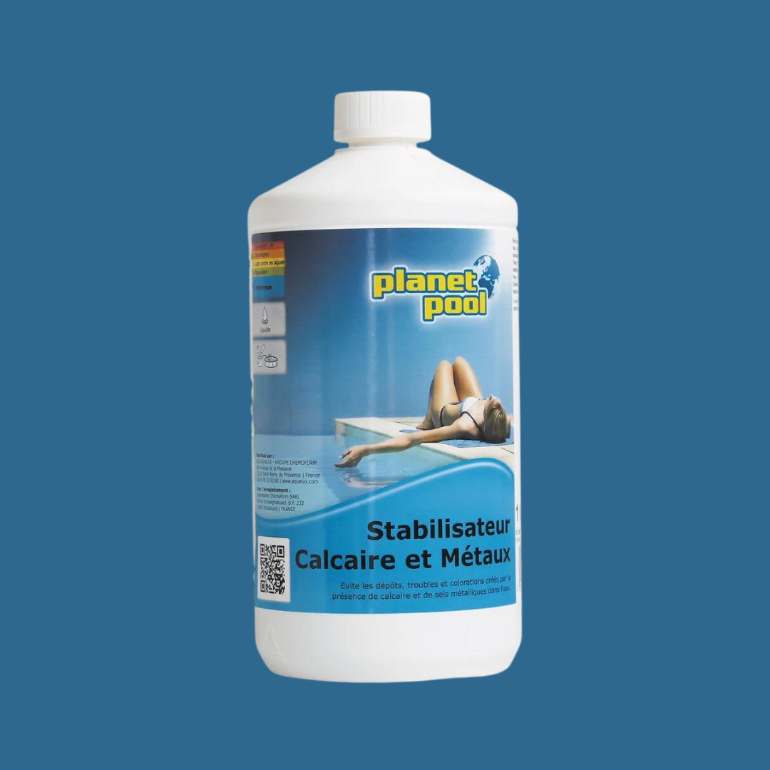 Stabilisateur de calcaire et metaux piscine