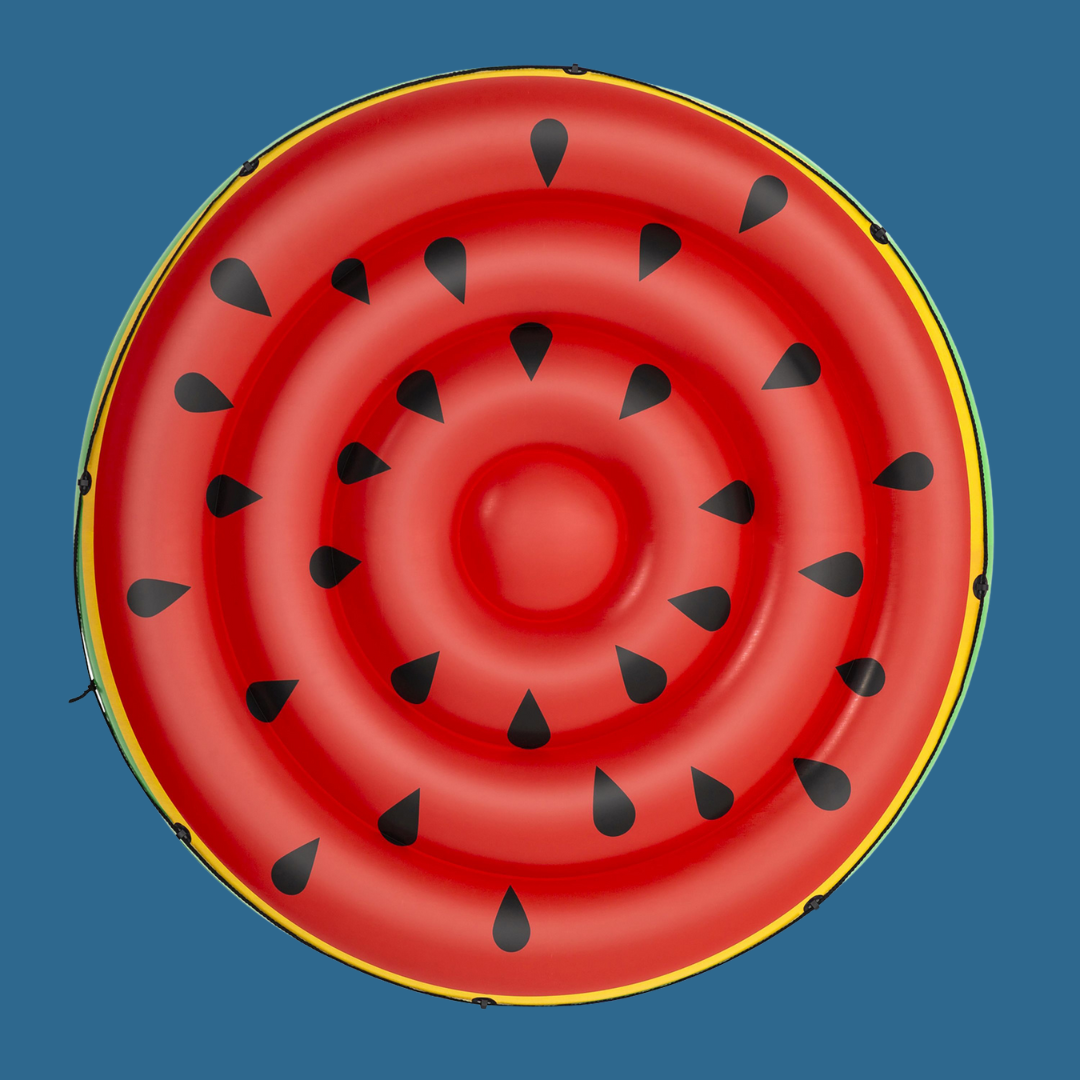 Ile gonflable Pastèque rouge