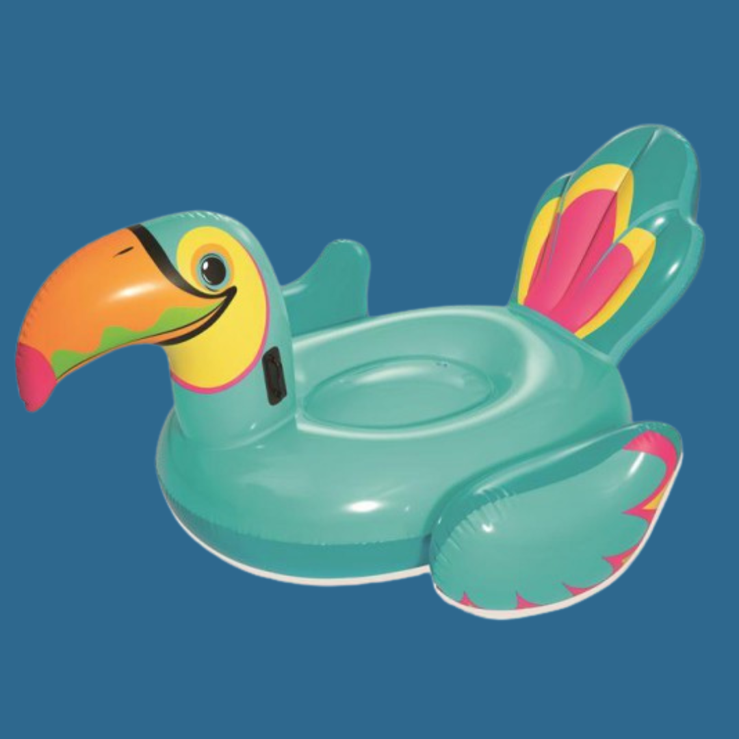 Bouée Gonflable Chevauchable - Forme Toucan
