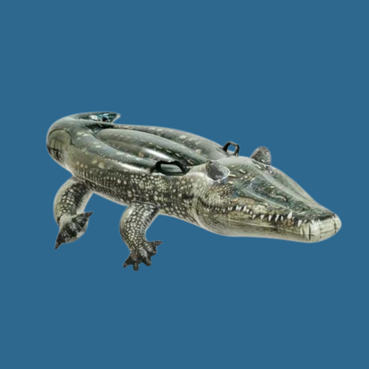Bouée Gonflable À Chevaucher "alligator" 170cm Vert