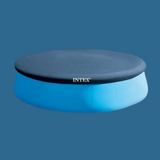 Bâche de protection 2,84 m de diamètre piscine autostable ronde Intex - Bleu