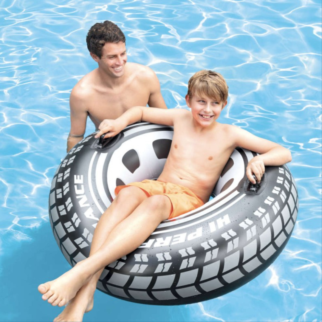 Bouée gonflable pneu avec poignées